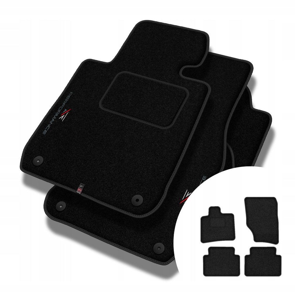 Velurové koberce Performance pro Audi Q7 I 4L 2006-2015