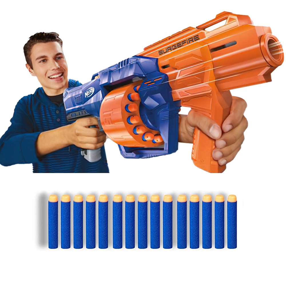 Pistole Nerf N-strike Elite Surgefire Rychlá Otočná Zásobník E0011