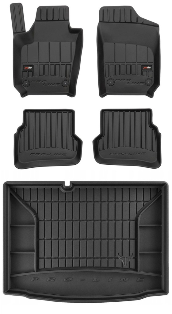 Set 3D gumové rohože Fabia 3 Hb 2014-2022