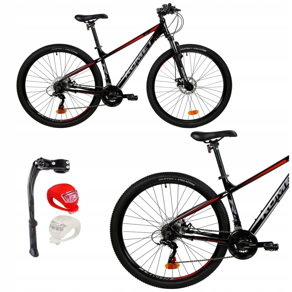 Mtb Horské Kolo 29 Romet Rambler R9.0 Shimano Osvětlení A Patka Bonus