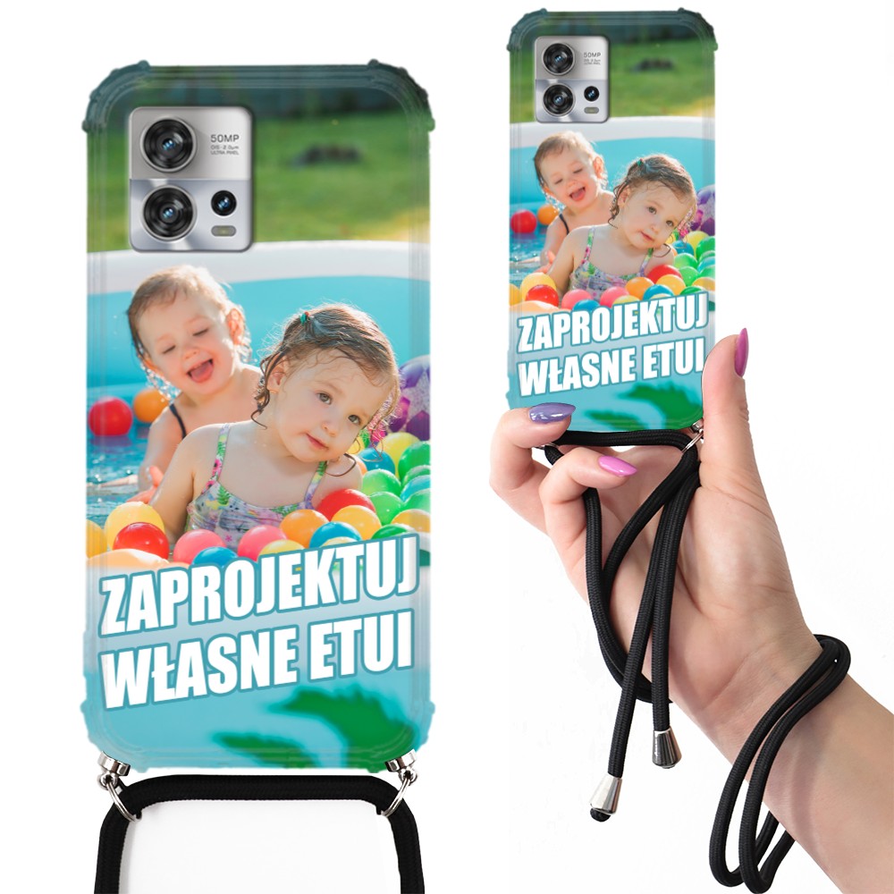 Pouzdro Crossbody Pro Motorola Edge 30 Fusion Černá Šňůrka