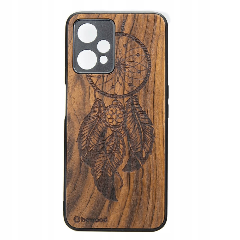 Dřevěné Pouzdro Bewood Realme 9 Pro Plus Lapač Snů Imbuia