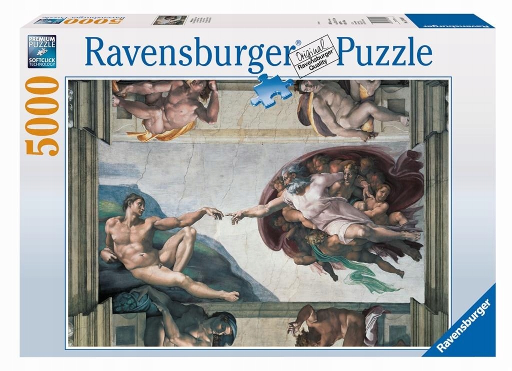 Logická Skládačka Hobby Puzzle Manuální 5000 dílků Stvoření Adama
