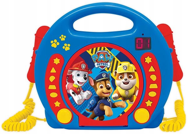 Přenosný CD přehrávač Karaoke Tlapková patrola Paw
