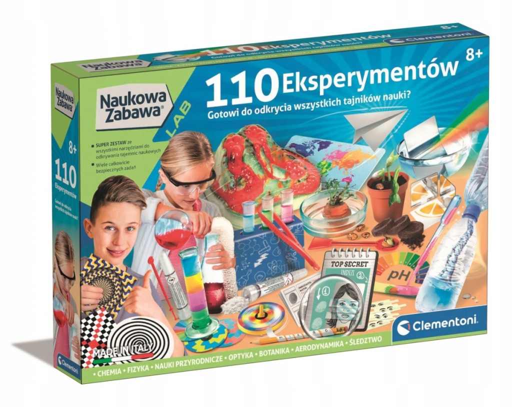 Vědecká zábava 110 experimentů pro děti Clementoni