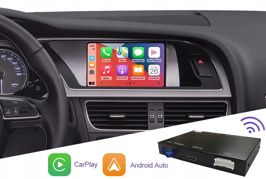Audi A4 A5 Q5 2009-2017 Bezdrátový Carplay Android Auto Box