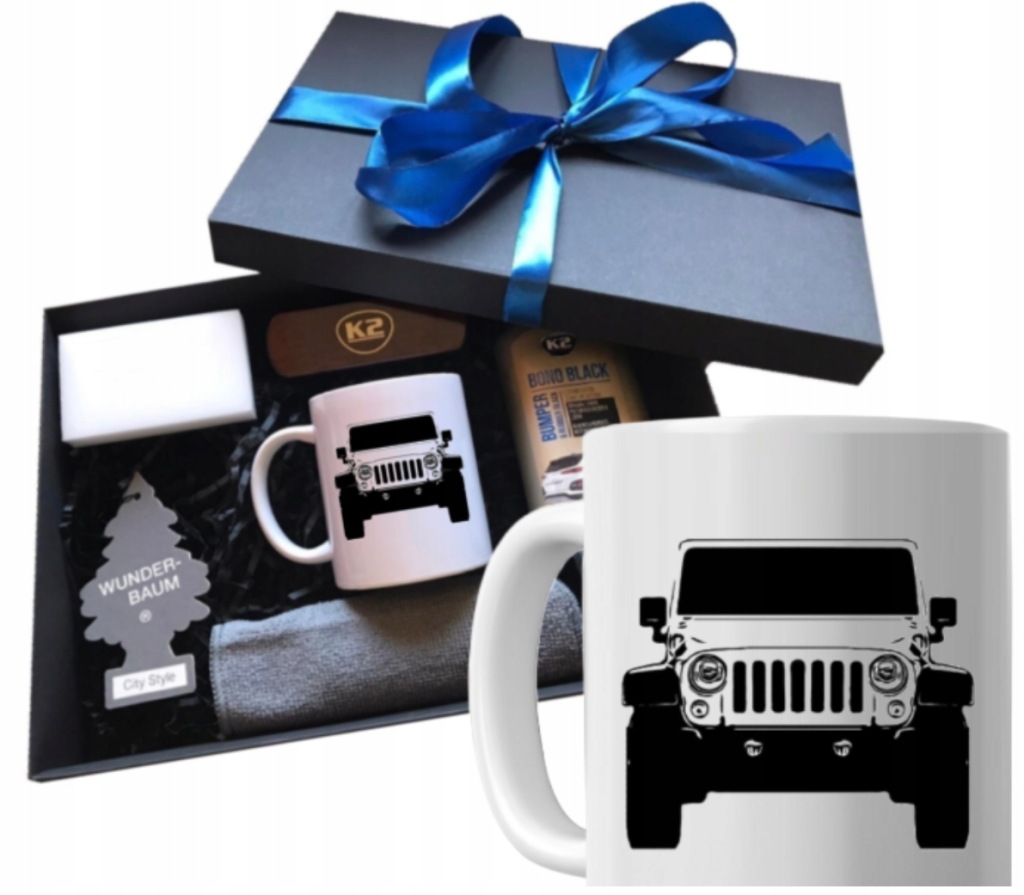 Hrnek pro řidiče auta Jeep sada dárek pro kluka automobilový box