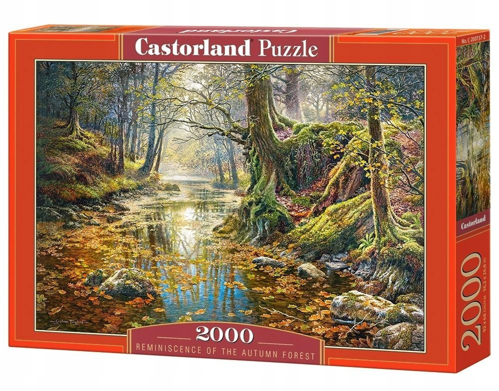 Komplet Puzzle 2000 Element Vzpomínka na podzimní les Castor Skládačka