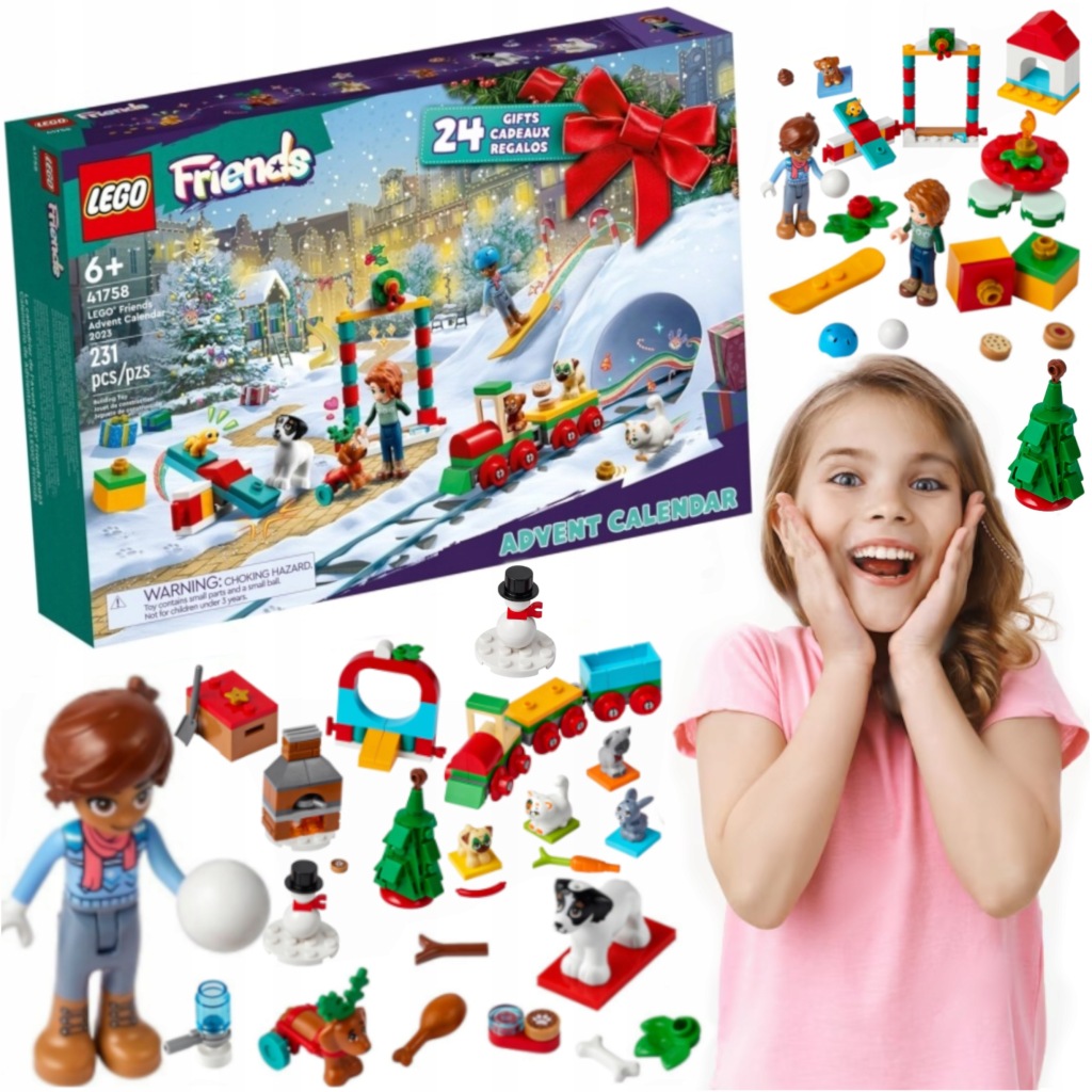 Sada Lego Friends Adventní Kalendář 24 Dní Zábavy Ideální Dárek