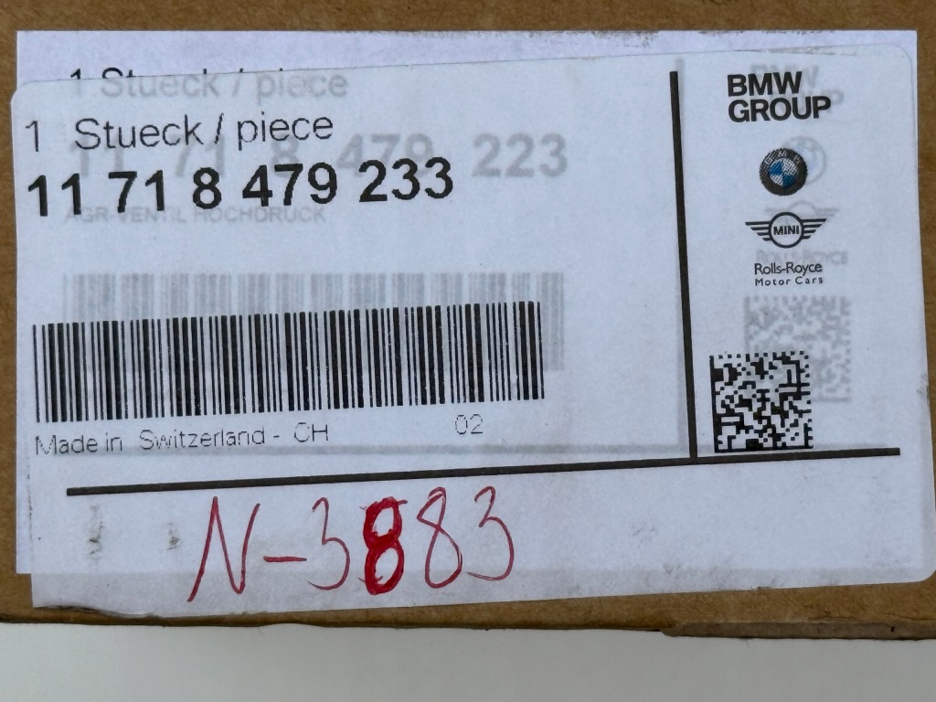 BMW G05 G20 G21 G22 G26 G30 B57 Zawór EGR AGR Nowy OE 8479233 — zdjęcie 7