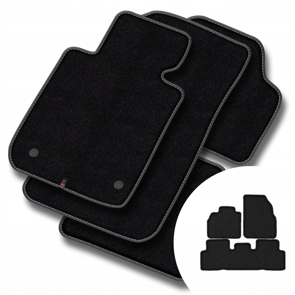 Velurové koberce Premium pro Renault Scenic II 2003-2009