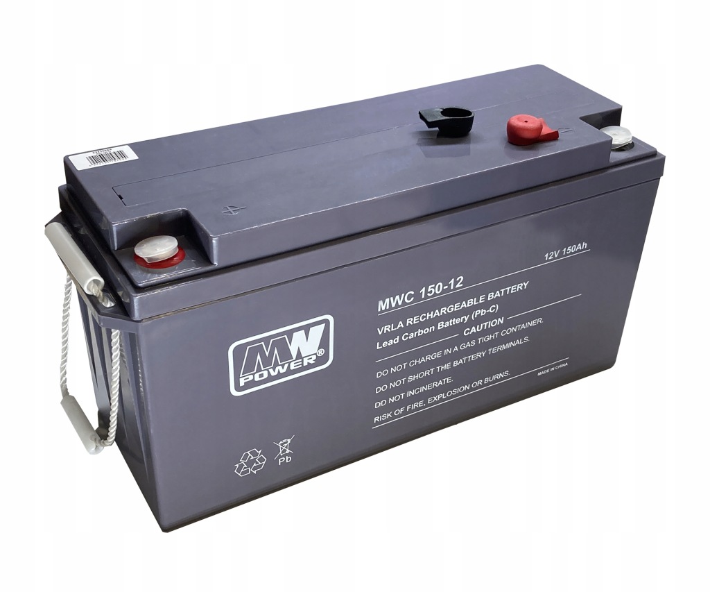 Akumulátor Mwc 150-12 Uhlíkovo-olověný 12V 150Ah pro systémy Ups a solaró