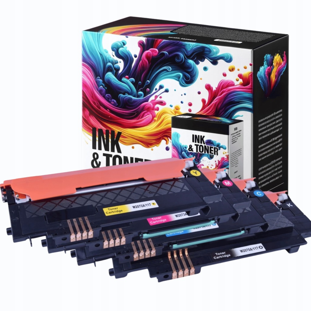 4x Toner Do Tiskárny Hp 117A 150A 150NW MFP178NW MFP179FNW Set Čipem