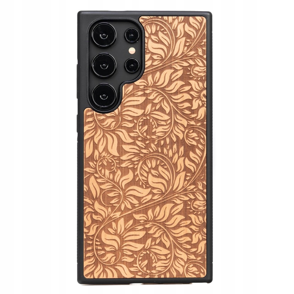 Dřevěné Pouzdro Bewood pro Samsung Galaxy S25 Ultra Jabloňové Listy