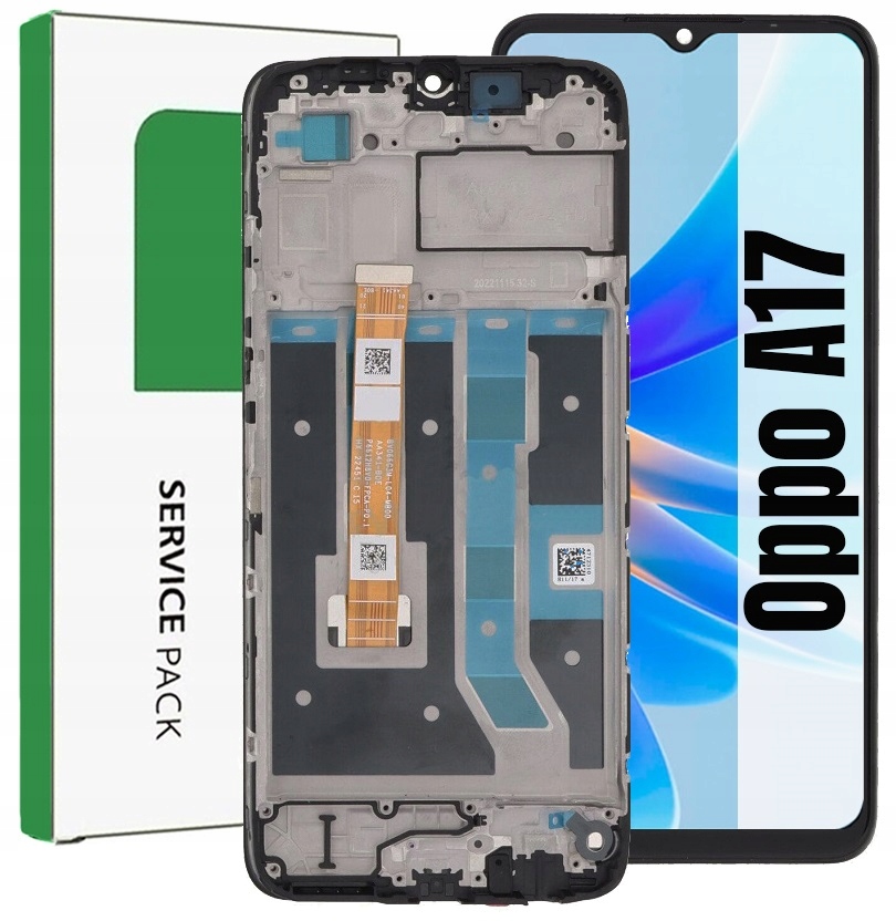 Displej Pro Oppo A17 Originální LCD Obrazovka Rámeček