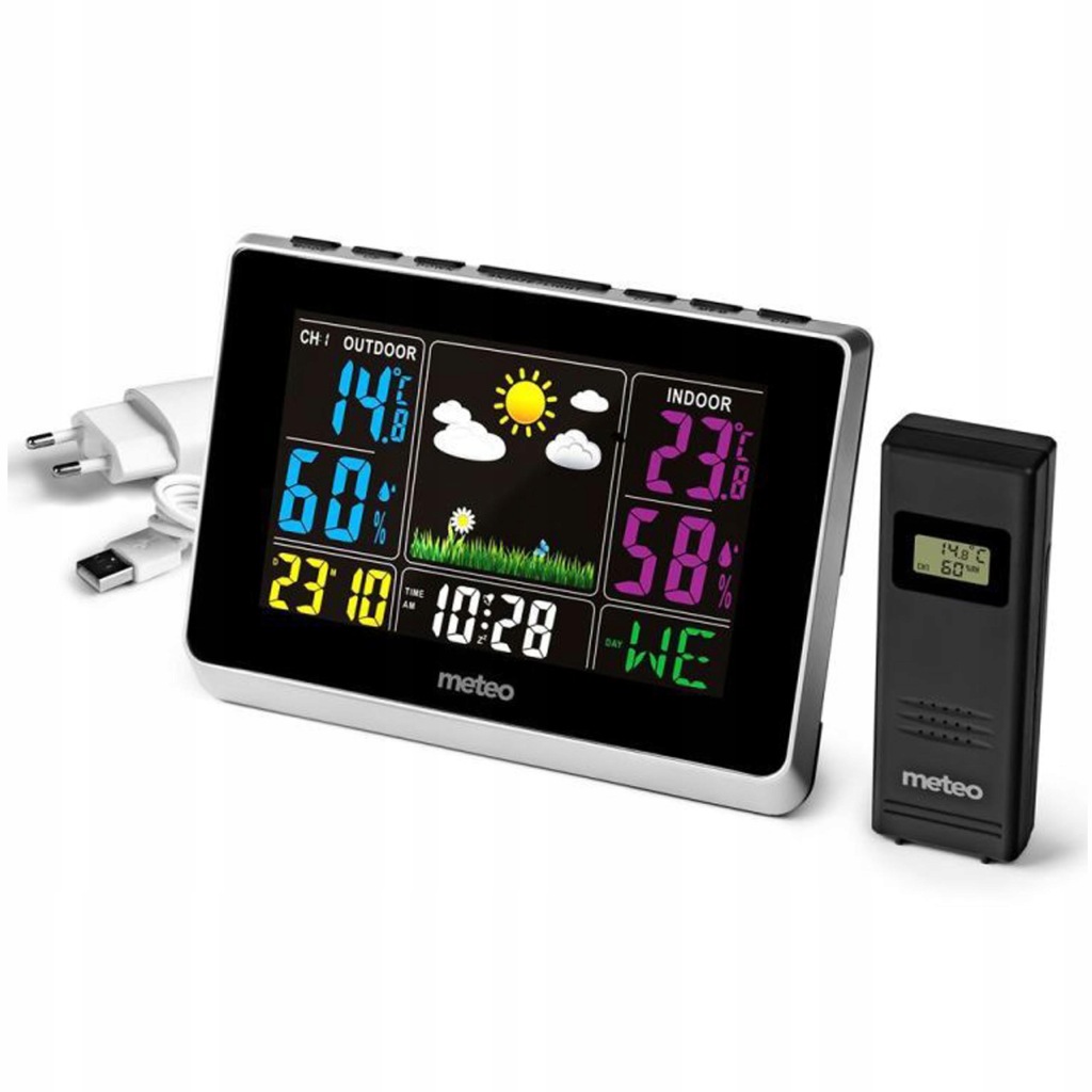 Meteorologická stanice Meteo SP62S Počasí Datumovka Alarm
