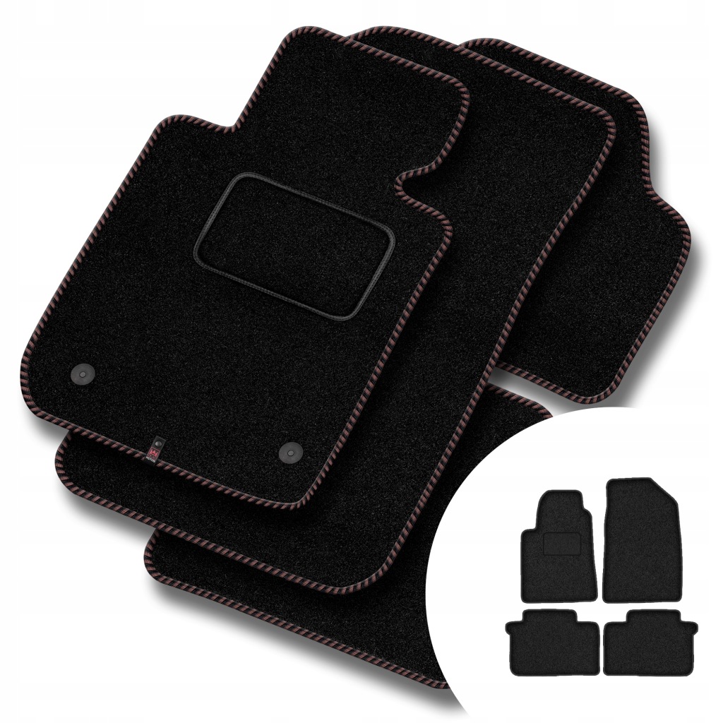Velurové koberce Streak pro Citroen C6 I 2005-2012