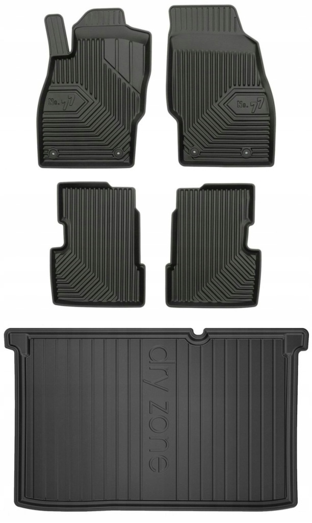 Set 77 Koberce a rohože Opel Corsa D Hatchback 2006-2014