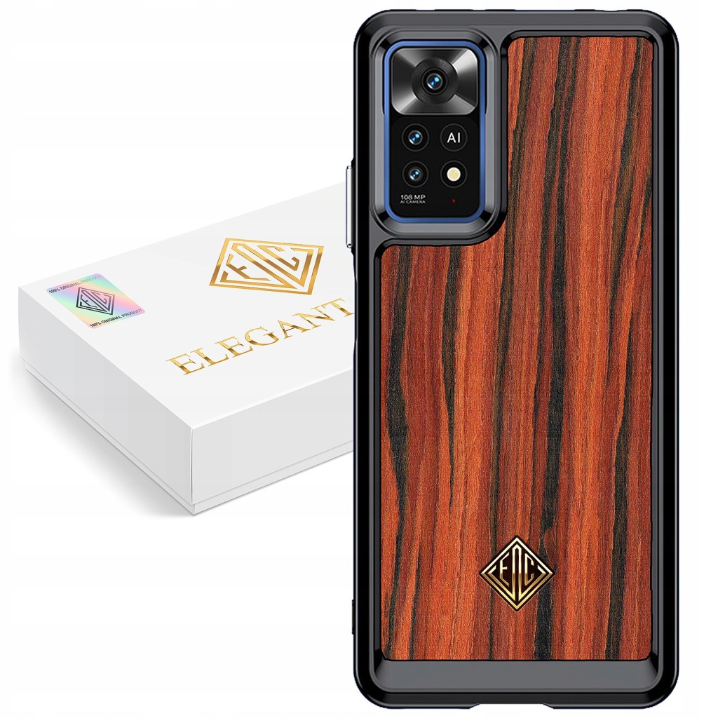 Pouzdro Pro Xiaomi Note 11 Pro Kryt Luxusní Přírodní Dřevo Originální
