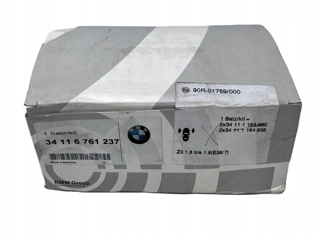 Bmw 3 Z3 E36 Z4 E85 E46 Klocki Hamulcowe Przednie Przód Nowe OE 6761237 — zdjęcie 4