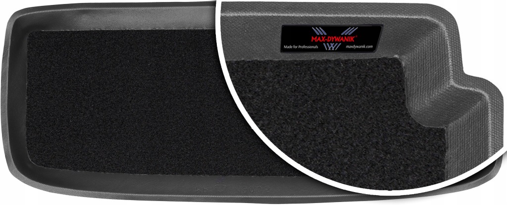 Smart Fortwo Hatchback 1998-2007 Koberec do zavazadlového prostoru s velurovou podložkou