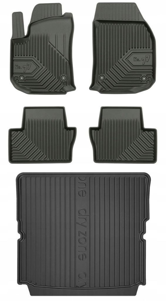 Set 77 Koberce a rohože Opel Zafira B 2005-2014 7os