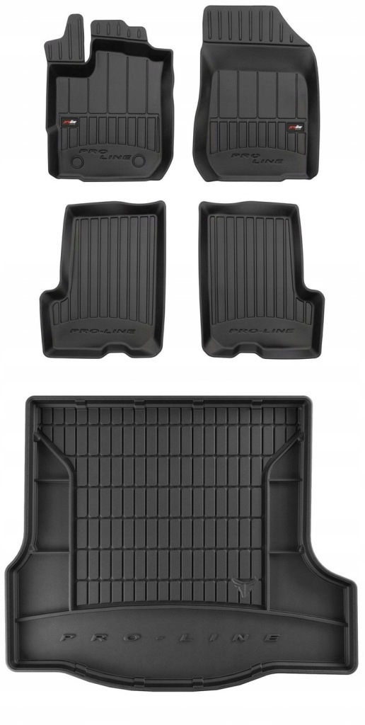 Set 3D Gumové rohože a rohože Dacia Logan 2 sedan 2012-2020