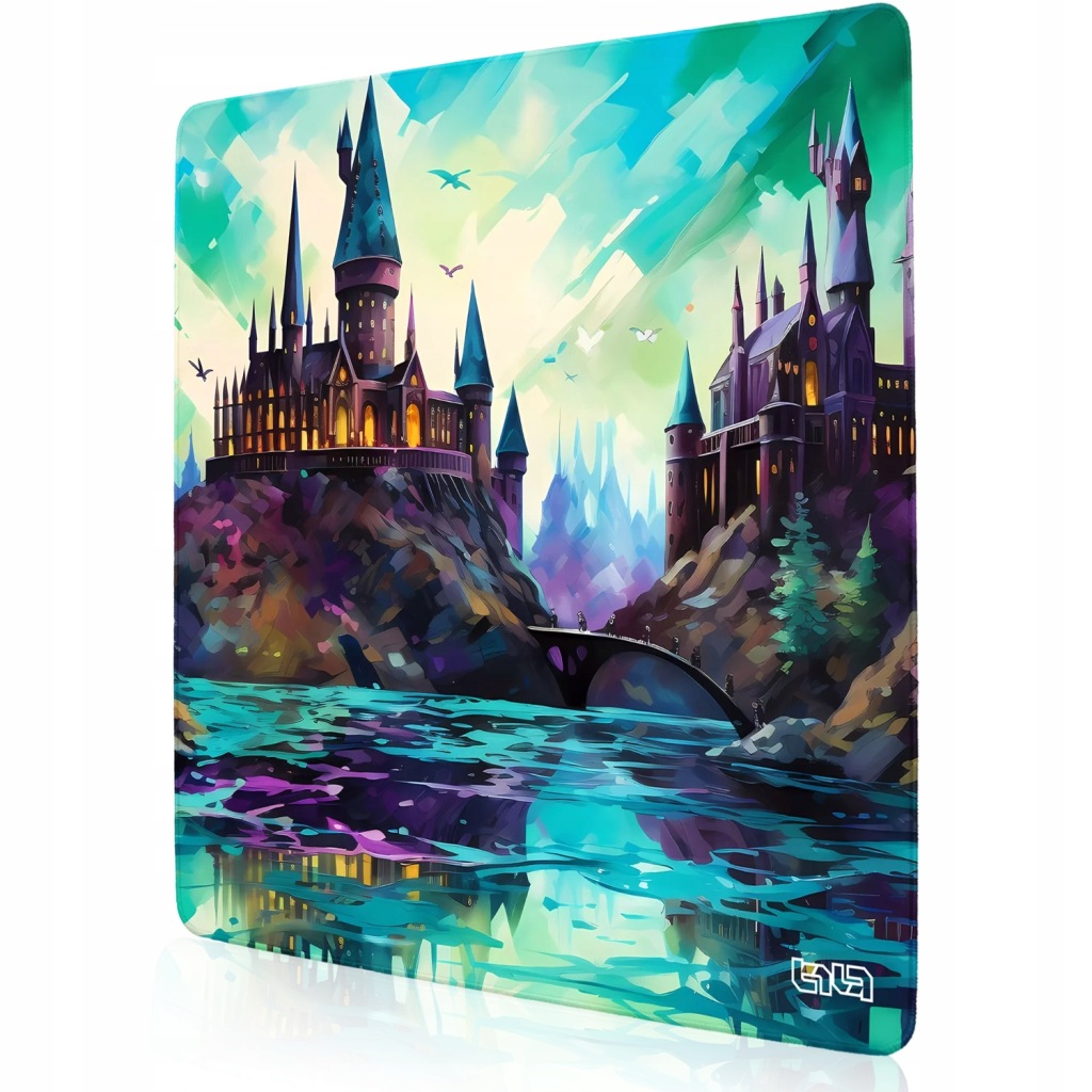 Velká Podložka Pod Myš Namalovaný zámek 50x50 Tilt Pro hráče Na stůl