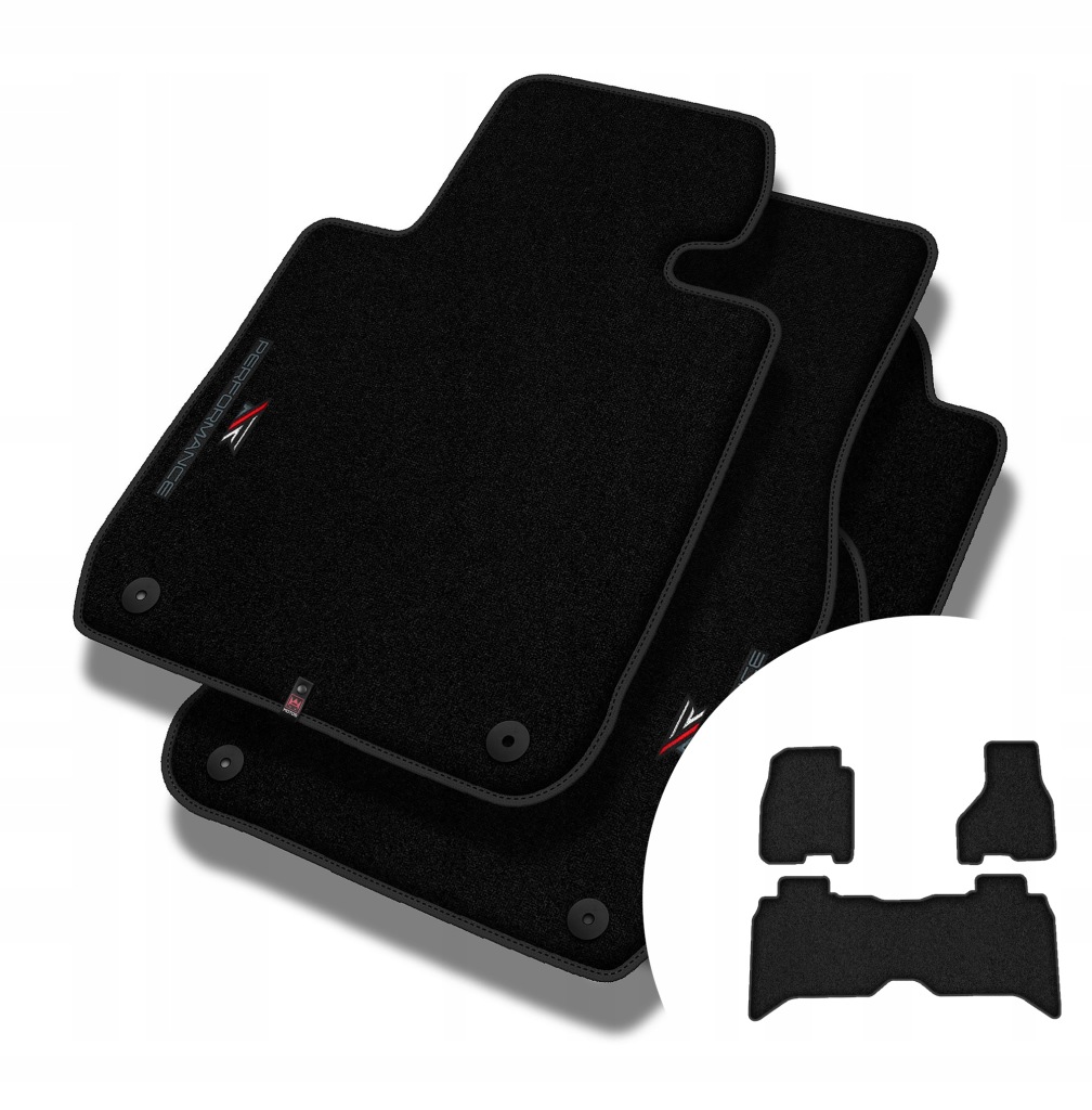 Velurové koberce Performance pro Dodge Ram 1500 IV 2013-2018, dlouhá verze