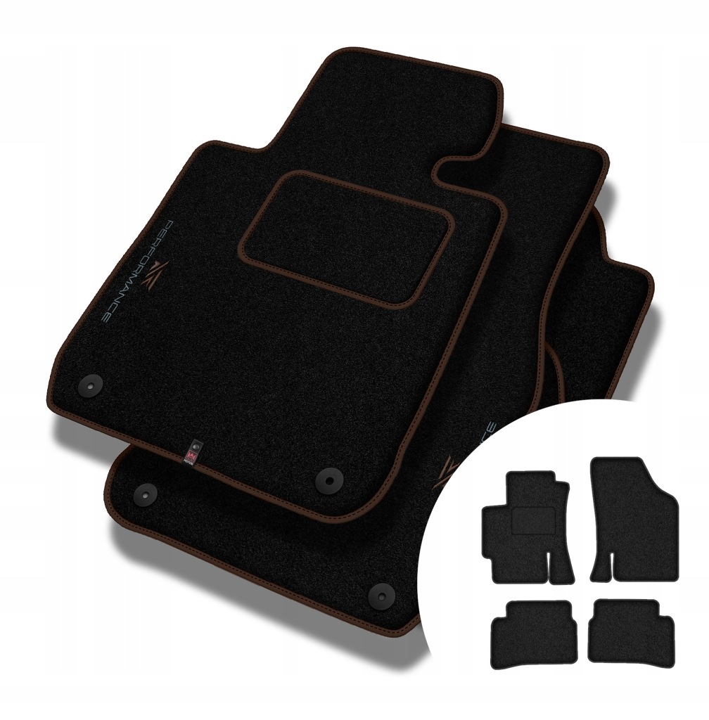 Velurové koberce Performance pro Kia Rio II 2005-2011