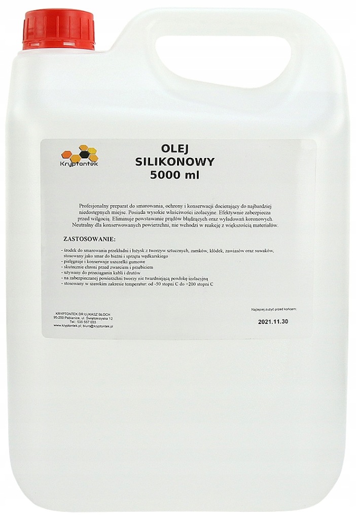 Silikonový Olej Přípravek Mazivo S Dávkovačem Pro Mazání Ochrany 5L 5000 ml