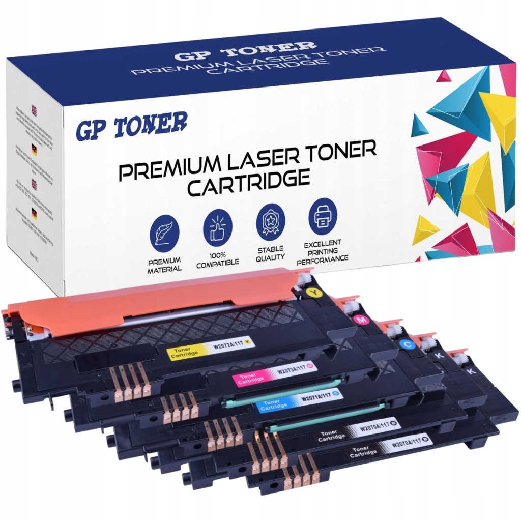 5x Toner pro Hp 117A W2070A 150a 150nw Mfp 170 178nw 178nwg 179fng 179Fnw