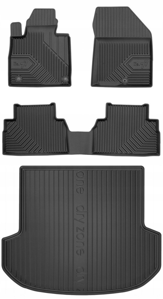 Set 77 Koberce a rohože Hyundai Santa Fe 4 2018-2020