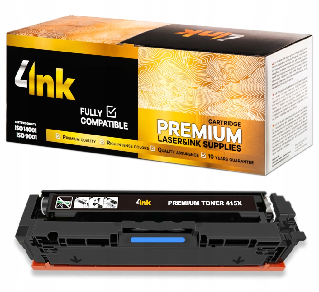 Toner 4INK Hp 415X W2031X Premium Cyan