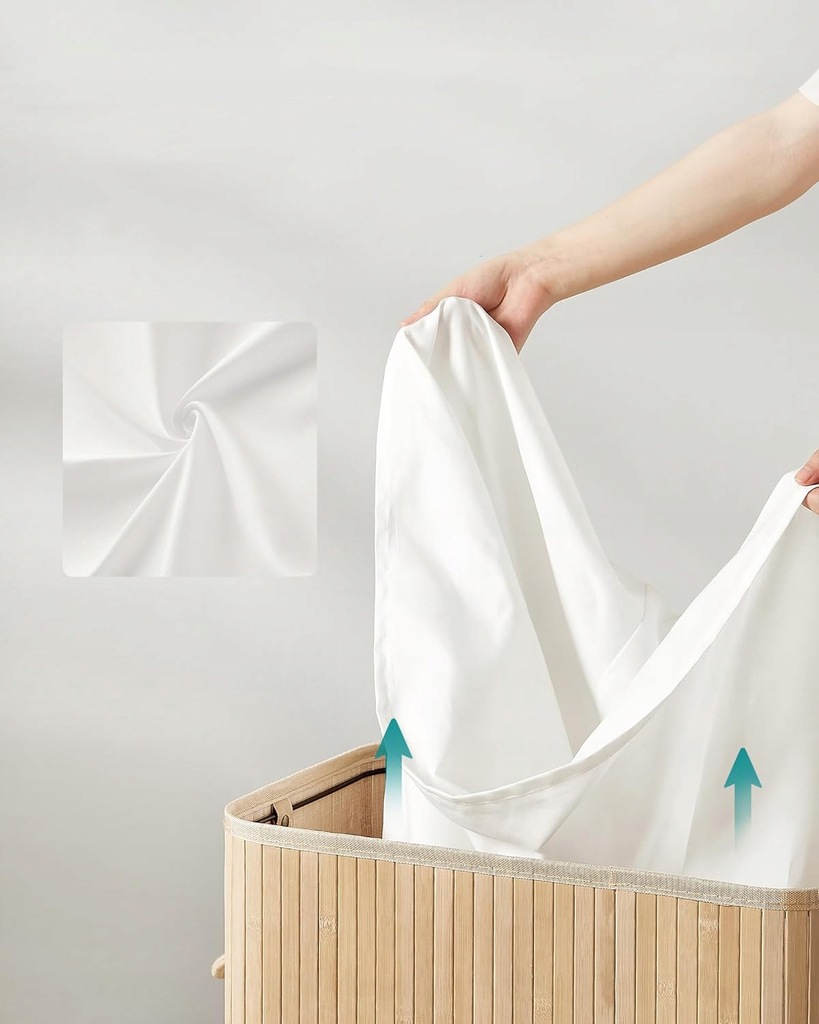 Kosz POKKA bambusowy z uchwytami