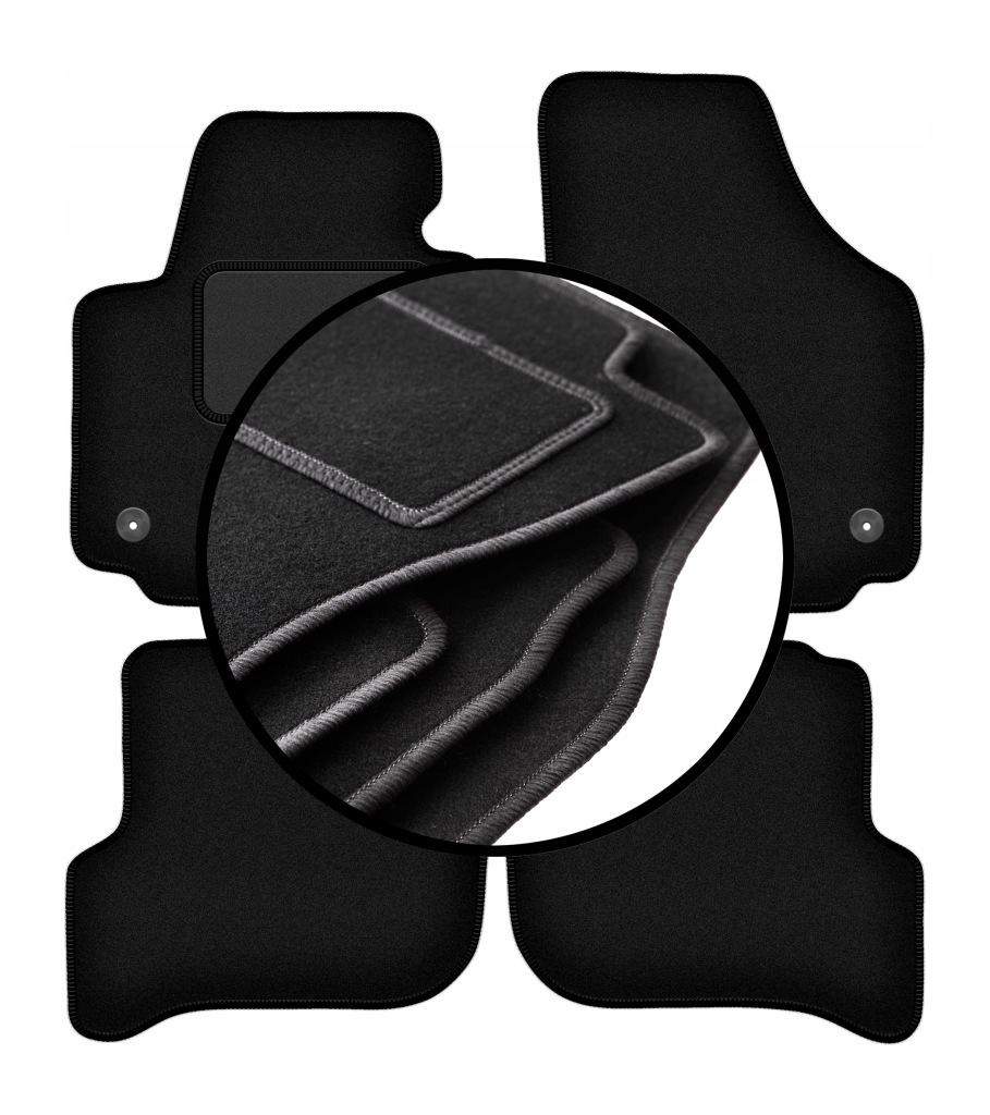 Velurové koberce komplet pro: Seat Altea minivan (08.2008-2015)