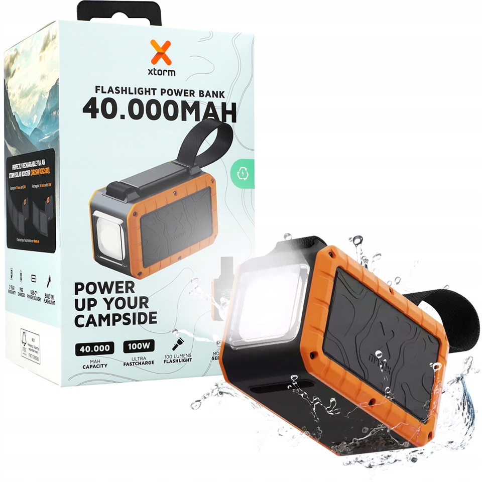 Powerbanka Xtorm 67W prostorná 40000 mAh Usb-c Usb-a svítilna displej