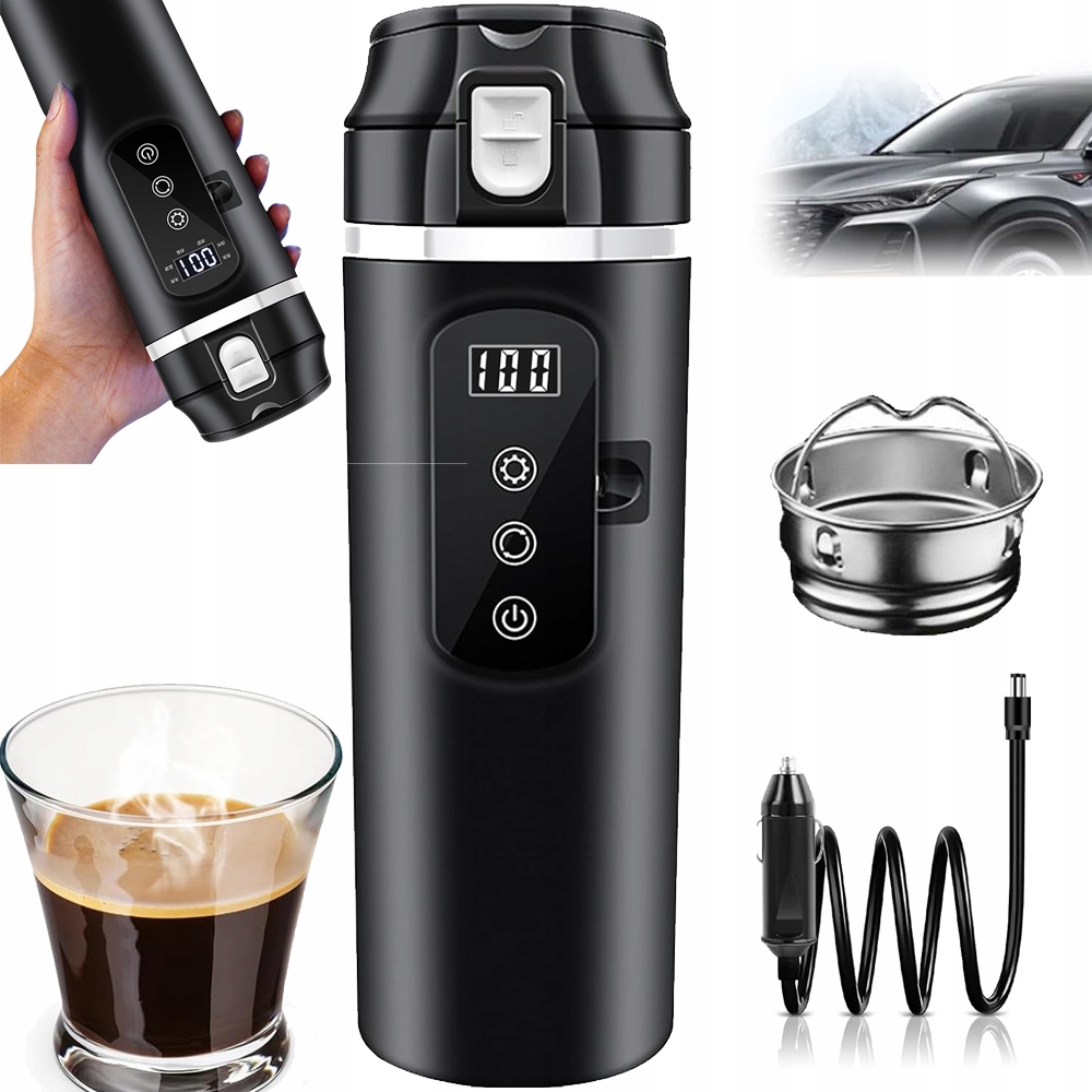 Termoska S Inteligentním Dotykovým Displejem 400 ML 7*7*23 CM S Únikem Vody