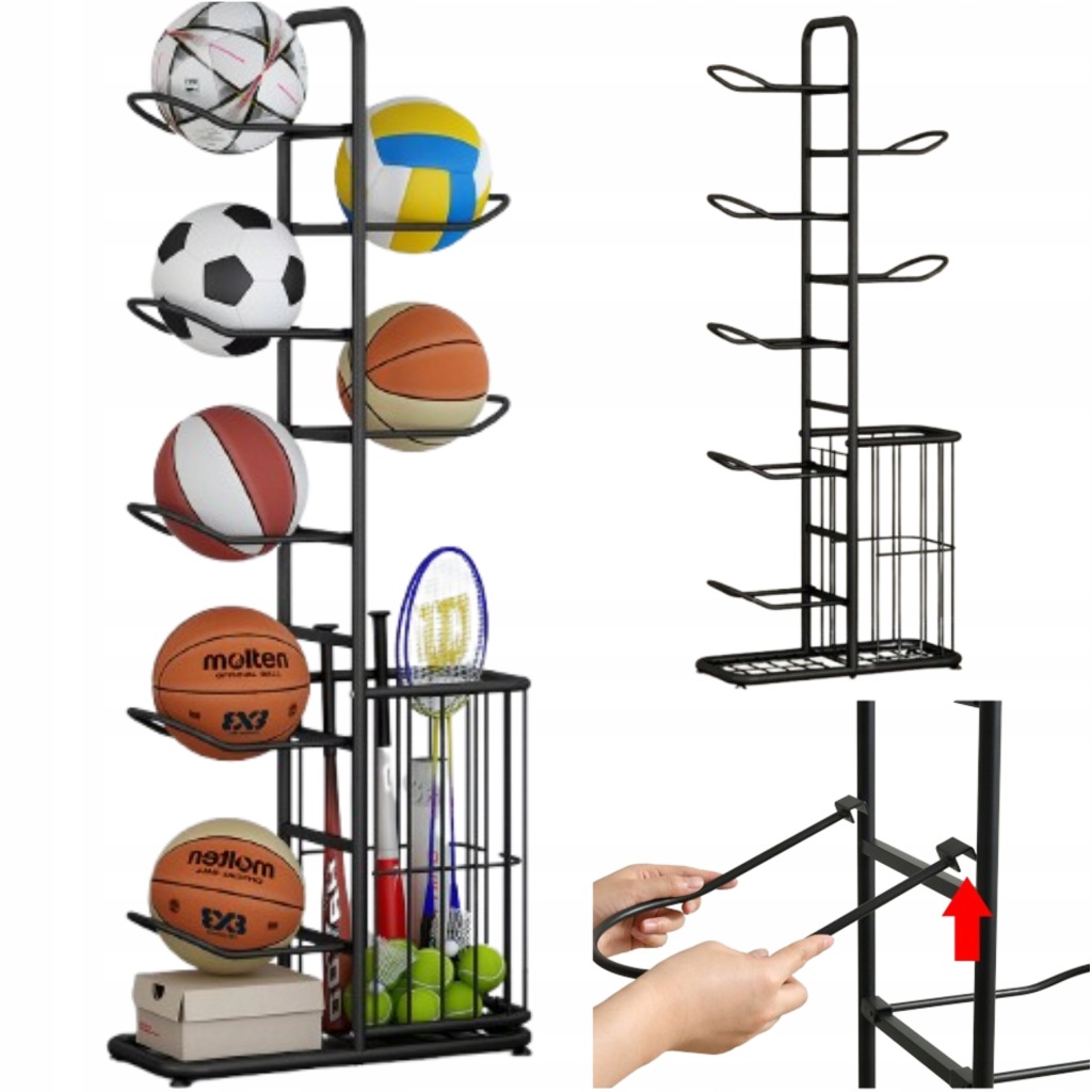 Zdjęcie okazji: 🏀 MEGA OKAZJA! Stojak na piłki - Uporządkuj swój sprzęt!