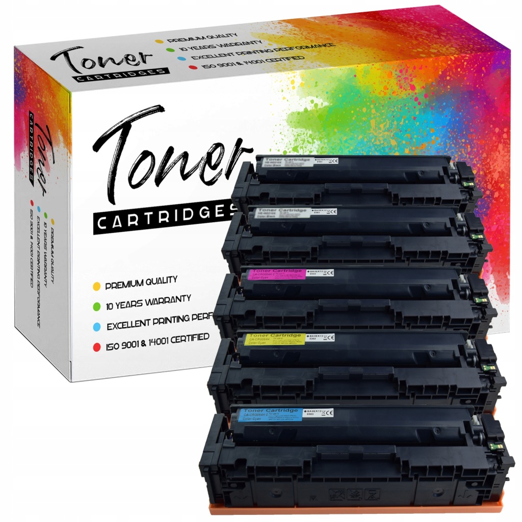5x Toner Pro Canon CRG054 LBP621Cw MF641Cn MF640C