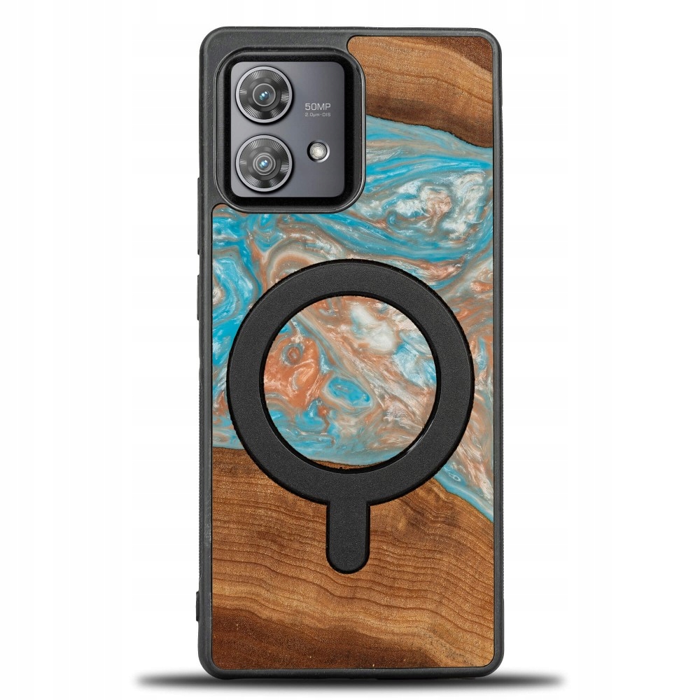 Pouzdro Bewood Unikátní pro Motorola Edge 40 Neo Planety Saturn s MagSafe