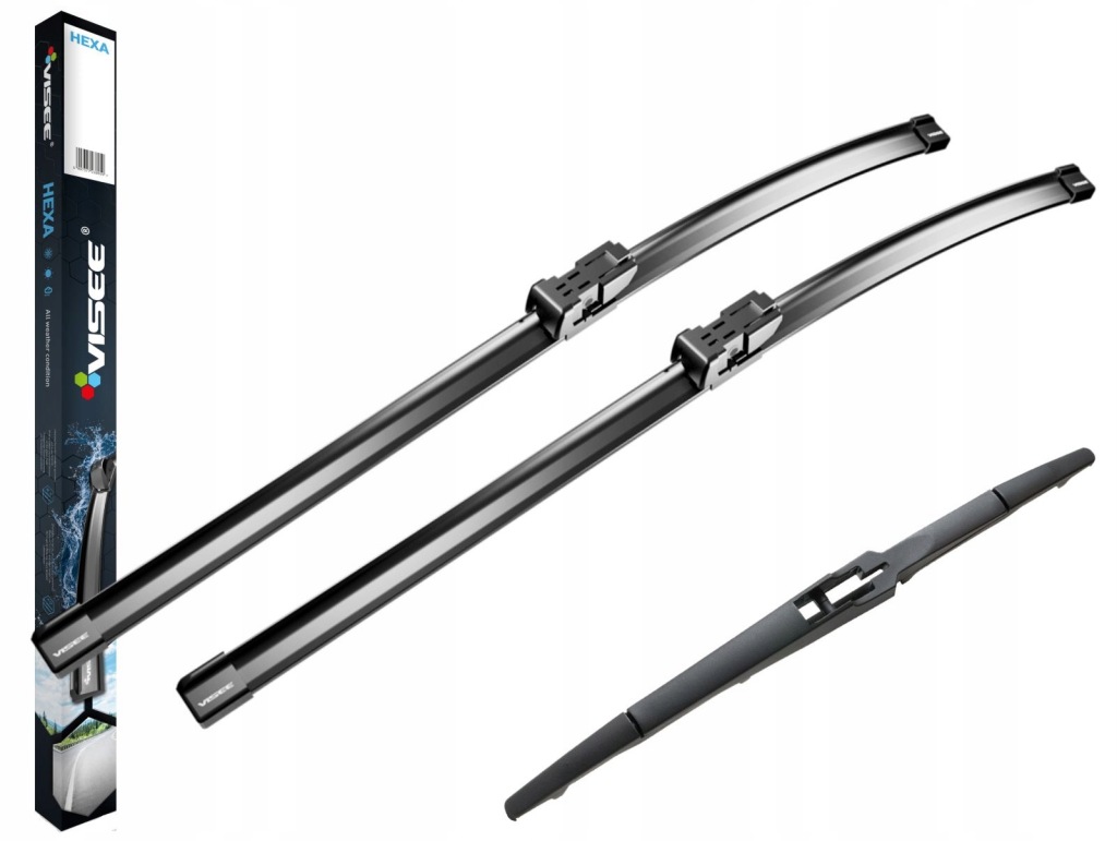 Automobilové stěrače na sklo Visee Hexa H004 680/630R mm zadní RV-11 300