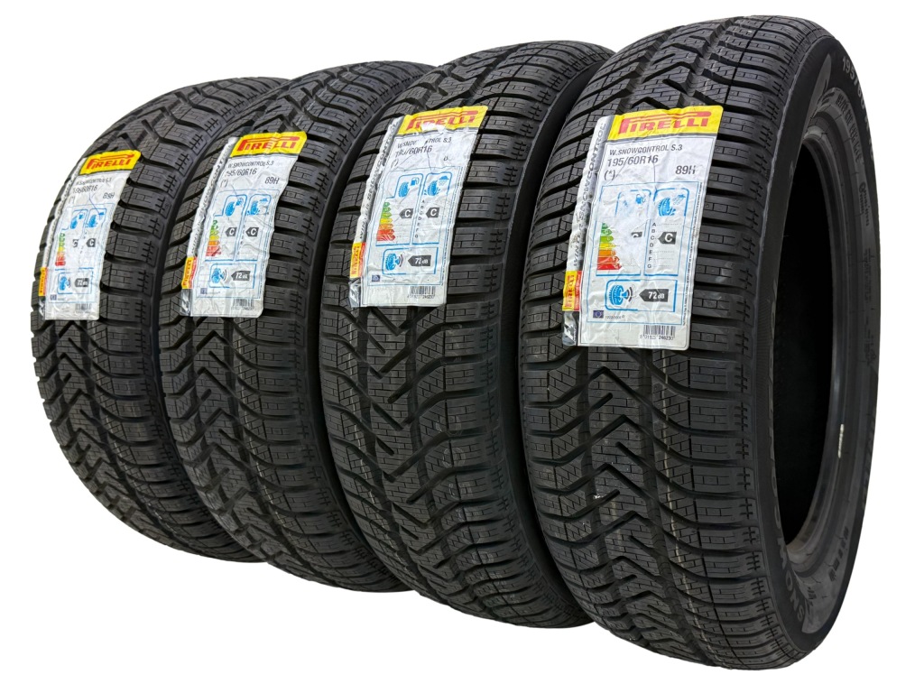 4 x Opony Pirelli SnowControl Winter 210 Serie III 195/60R16 89H M+S Nowe — zdjęcie 3
