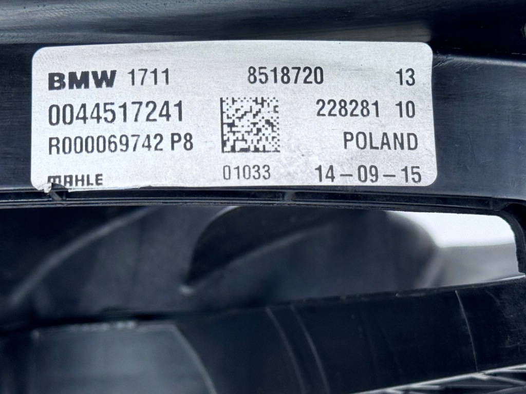 Bmw Mini F39 F48 F55 56 F57 F60 Wentylator Chłodnicy 7617608 7636069 — zdjęcie 5