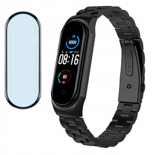 Řemínek Metal Sklo pro Xiaomi MI Band 5 Barvy