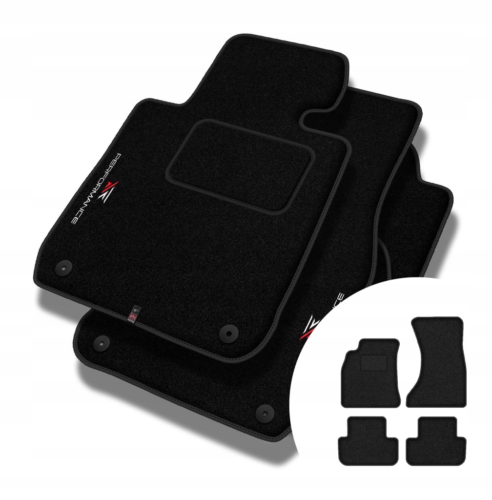 Velurové koberce Performance pro Audi A4 B8 2008-2015
