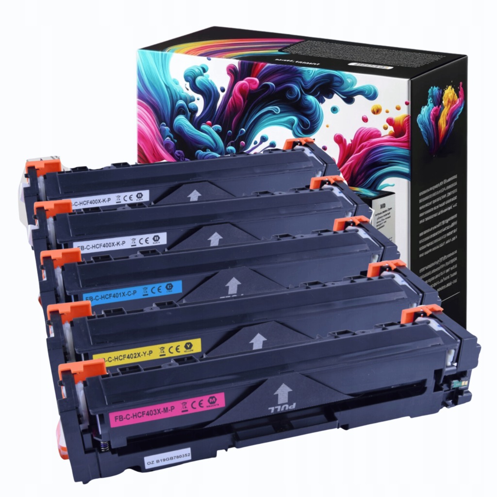5x Toner pro Hp Color LaserJet Pro M252dw M274n 270 277n Cmykk