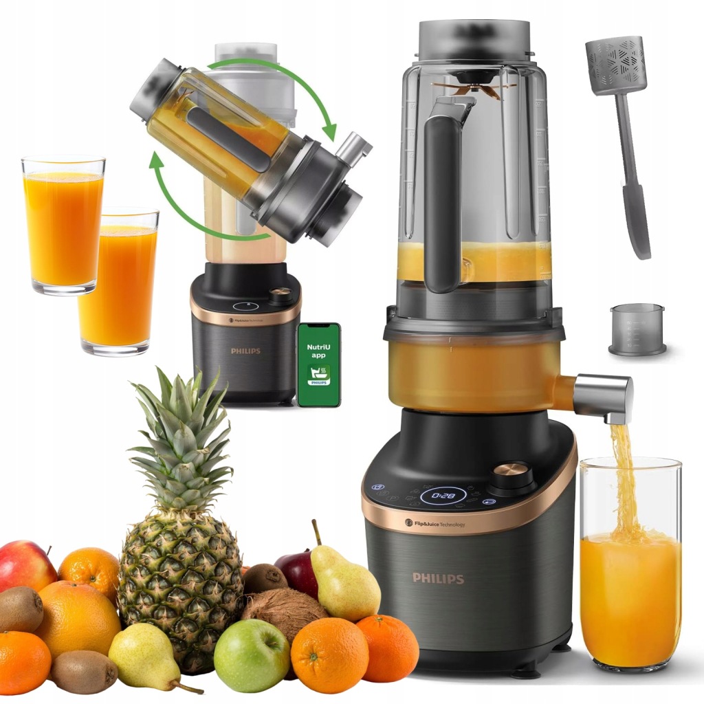 Mixér s modulem odšťavňovače Philips HR3770/00 Flip&Juice 1500W