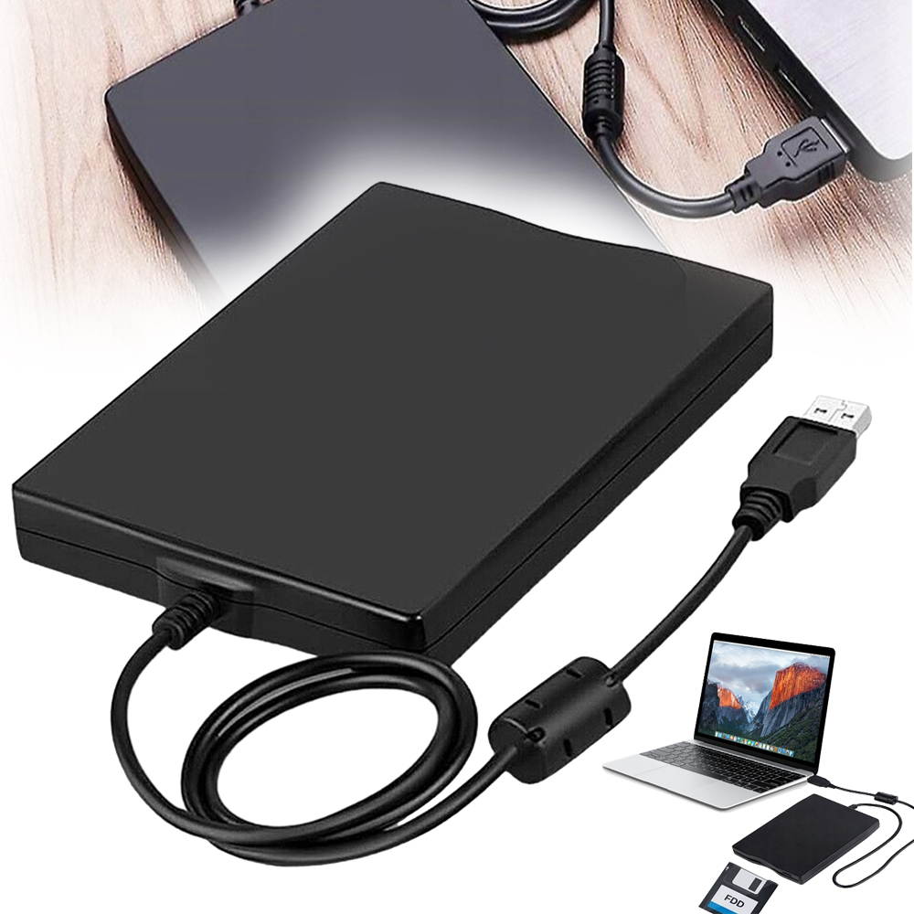 Externí Disketová Jednotka Kompatibilní S Rozhraním USB1.1/2.0 Černá