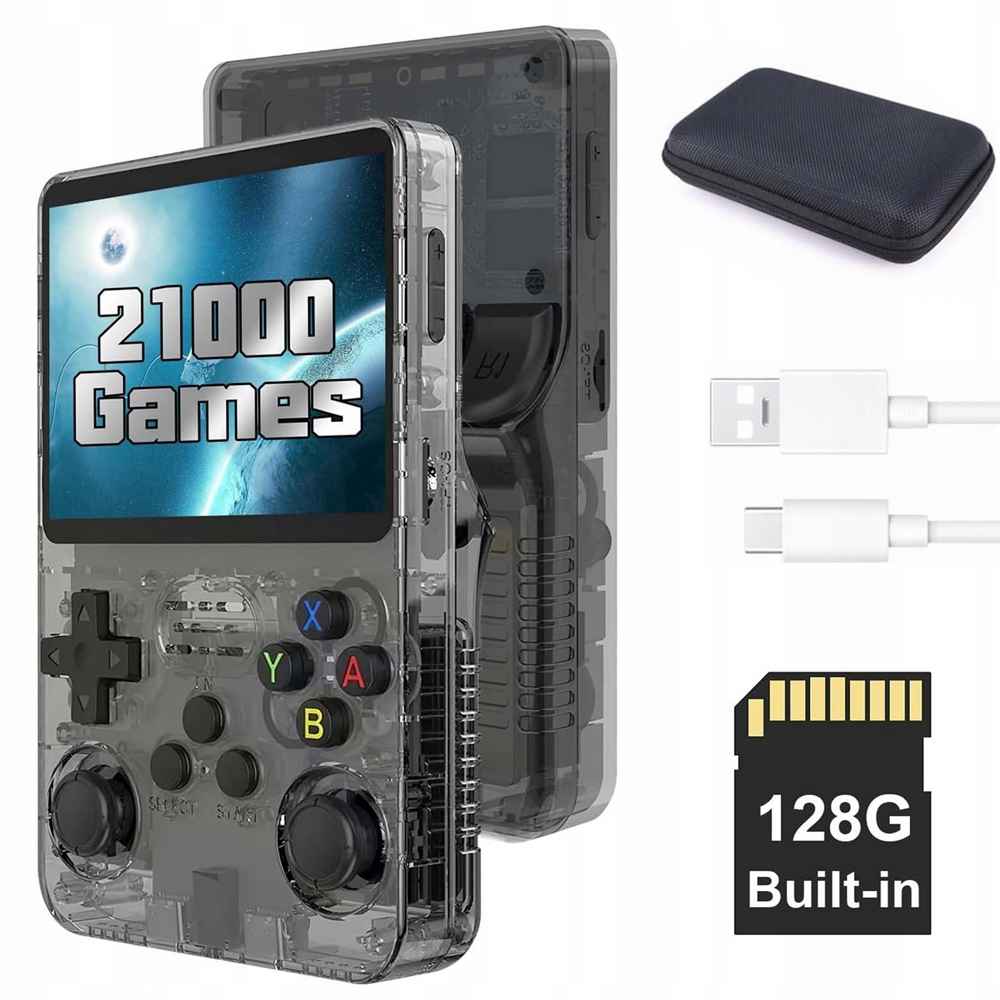 Přenosná Mobilní Retro Herní Konzole R36S 3,5" 32+128G 21000 Her